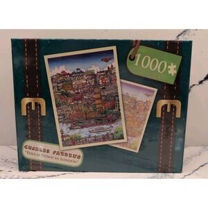 Charles Fazzino Jigsaw Puzzles 1000 Piece Touch Down In London NEW